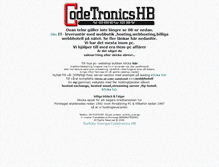 Tablet Screenshot of codetronics.net